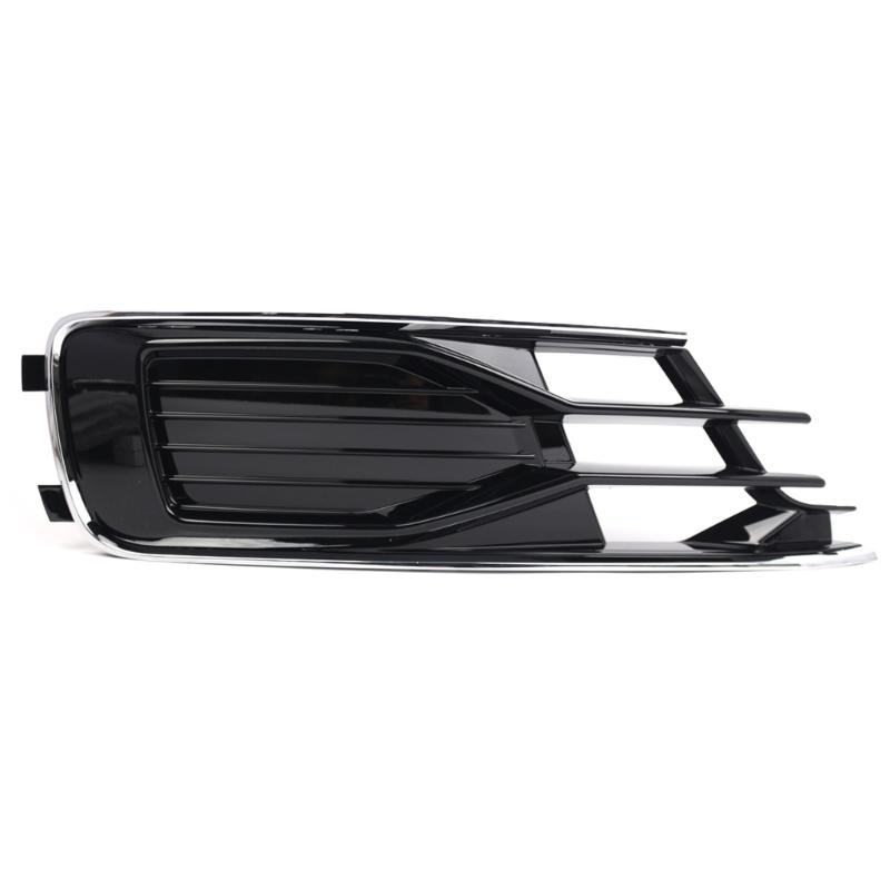Front Left Driver Side Bumper Fog Light Lamp Hole Cover Grille Molding Trim Replacement Durable for A6C7 2016-2018