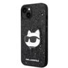 Karl Lagerfeld KLHCP14MG2CPK iPhone 14 Plus / 15 Plus 6,7" schwarz/schwarz Hartschalenhülle Glitzer Choupette Aufnäher