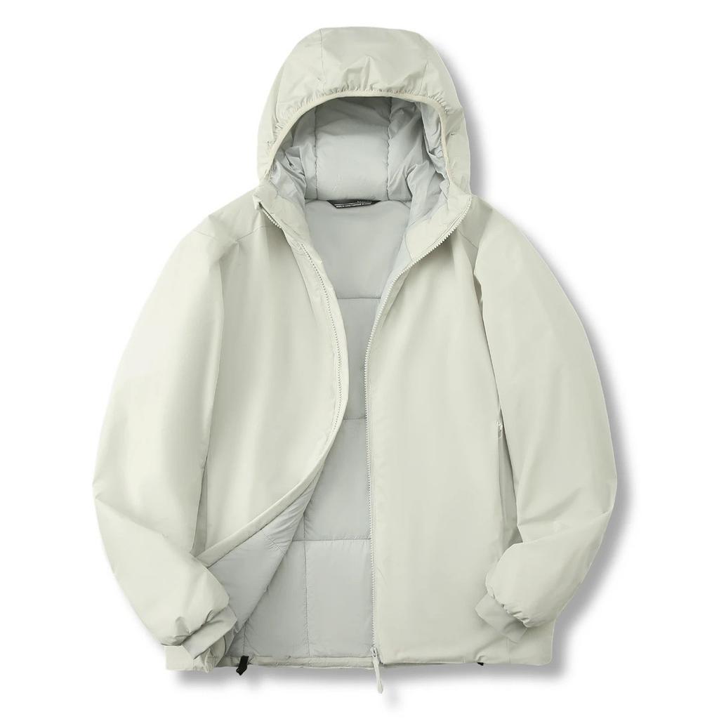 Men Plus Size Hooded Coat Winter Outdoor Harajuku Waterproof Warm Hiking Ski Safari Work Jacket