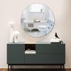 62KD Wall Mirror Sticker Adhesive Removable Round Wallpaper for Home Living Room