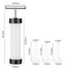 Manual Sausage Stuffer - Hand Crank Salami Maker with Metal Gears, Home Kitchen Filling Tool & Accessories (Vertical)