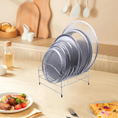 Pizza Pan Rack Baking Multipurpose Stand,Plate Storage Rack,Cooling for Camping