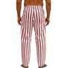 Men's Sporty Casual Striped Elastic Waist Straight Leg Pants