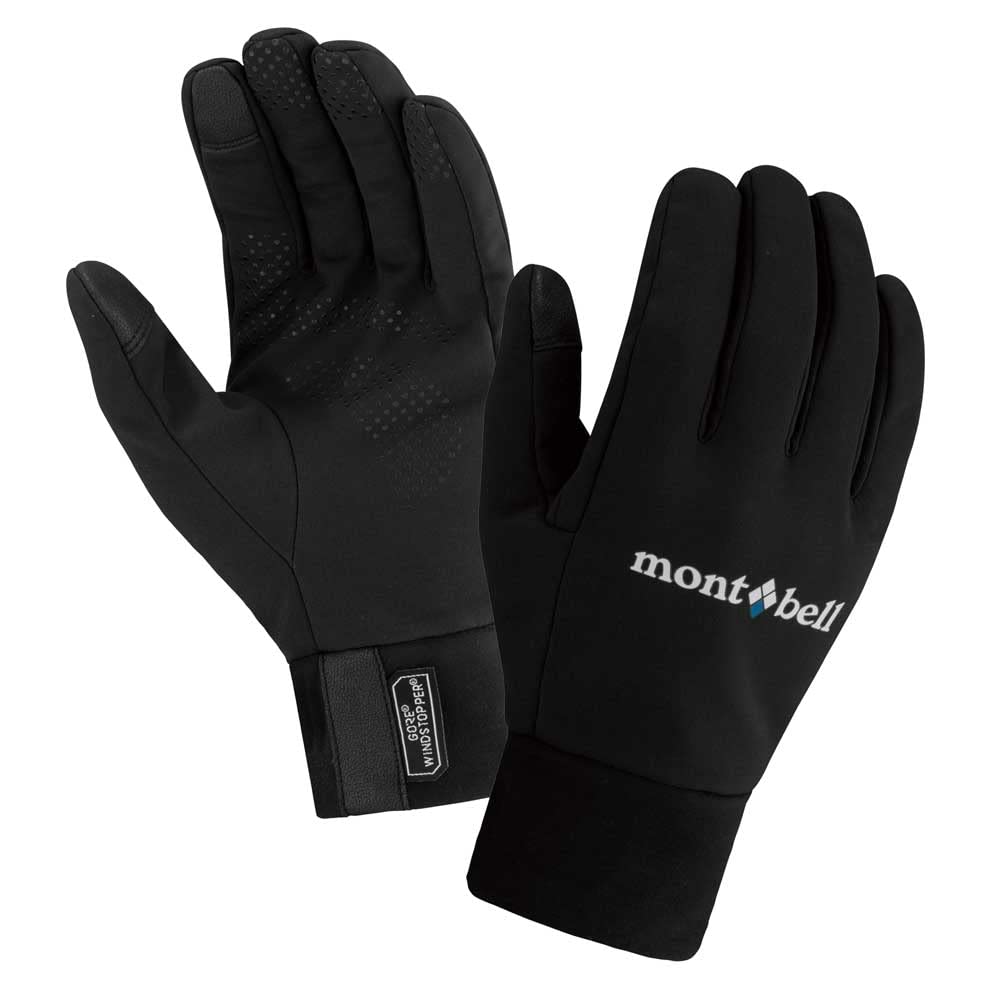 

Перчатки для треккинга Windstopper черные Mont-bell [mont-bell] мужские (BK) #1118474 (M) чёрный