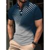 Fashion Polka Dot Pattern Men's Polo Shirt