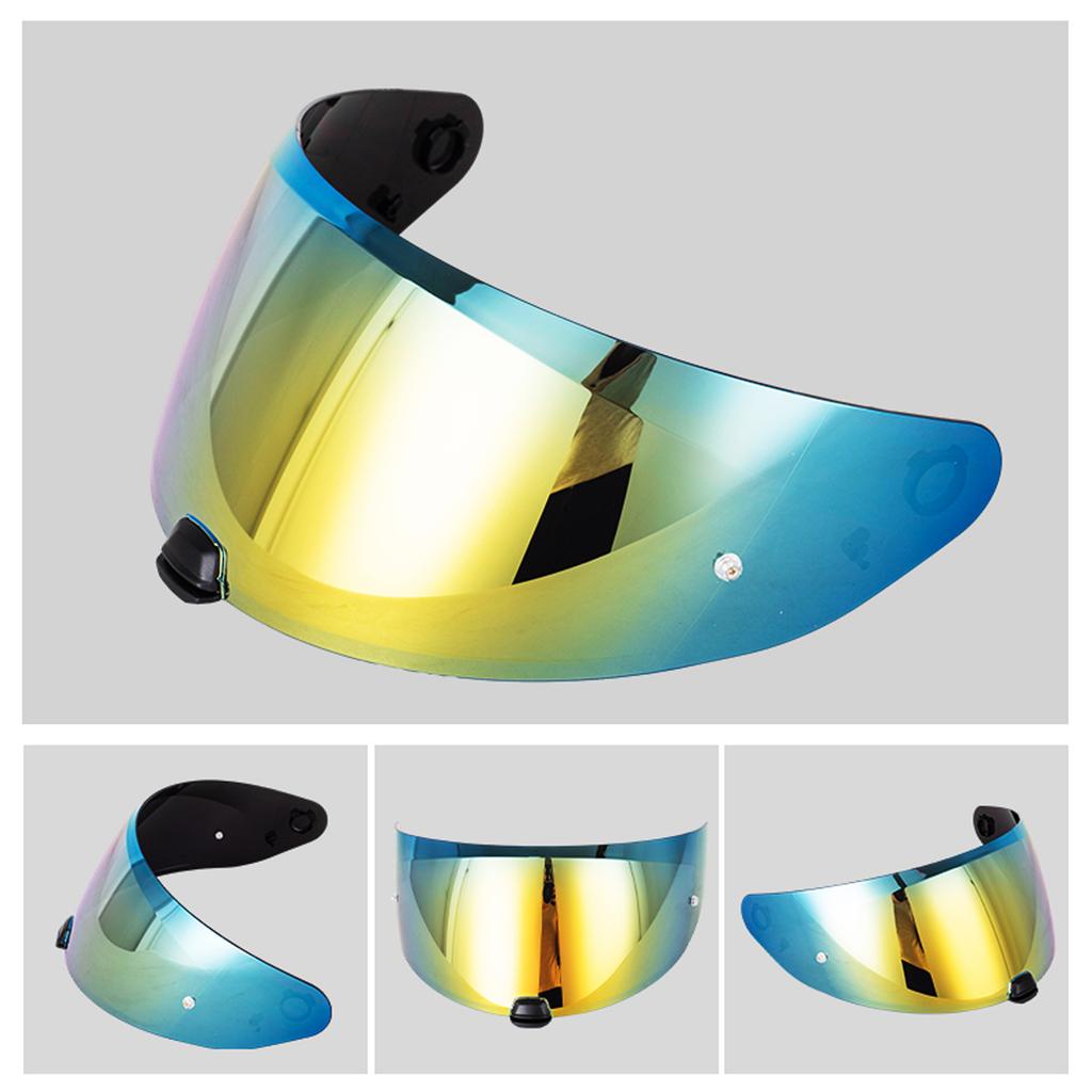 Helmvisier Ersatz für HJC I70 I10 Serie Integralhelm Visier Motorradhelm Linse Gold