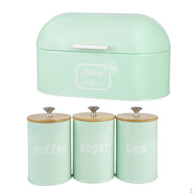 Metal Bread Storage Box - Countertop Space-Saving, Extra Large, Vintage Bin for Kitchen