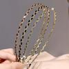 2PC Retro Crystal Bezel Headbands Vintage Hoop Hairbands for Women Girls Party Wedding Hair Accessories