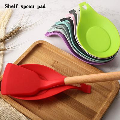 Silikon Löffel Rest Spachtel Halter Hitzebeständig Utensil Tischset Tablett Küche Werkzeuge