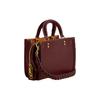 New COACH Rogue Pebbled Leather Tote Bag, Shopping Bag, Handbag, Shoulder Bag, Crossbody Bag Small Women's Dark Burgundy CJ816-B4WN