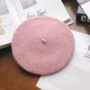 Hat Female Autumn and Winter Beret Woolen British Retro Literary and Simple Painter Hat Sweet Versatile Trendy Hat