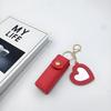 Portable with Mirror Lipstick Bag Compact Mini Lip Balm Holder PU Leather Universal Lip Oil Keychain Travel
