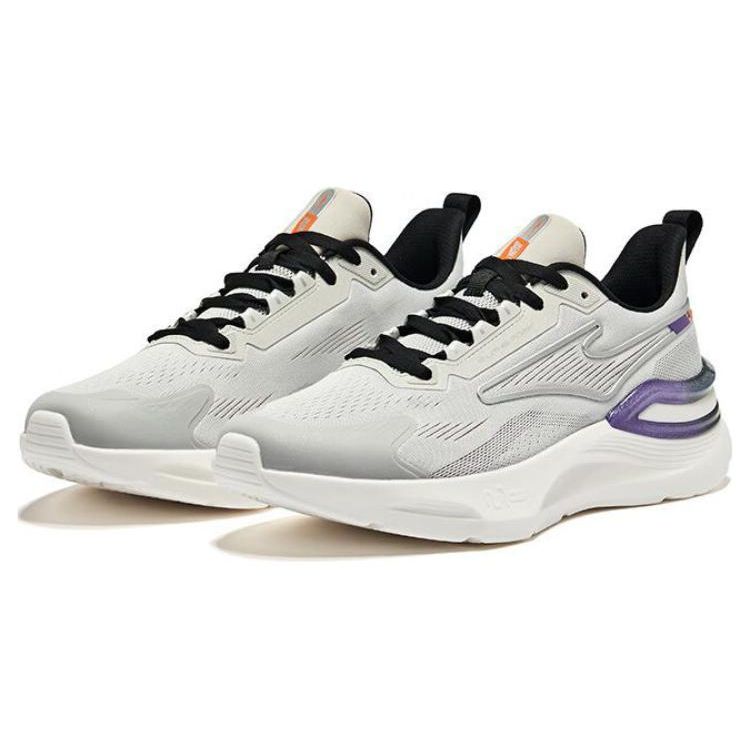 Erke Tianma 2.0 Comfortable Shock Absorbing Wear Resistant Breathable Low Top Running Shoes Men Sneaker Gray 51124103125-108