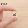 Brooch Pin, Dog Head Design Enamel Lapel Pin, Easy To Fix Outfit Badge with Strong Safety Pin Bottom, Scratch-resistant Brooch for Clothes And