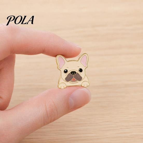 Brooch Pin, Dog Head Design Enamel Lapel Pin, Easy To Fix Outfit Badge with Strong Safety Pin Bottom, Scratch-resistant Brooch for Clothes And