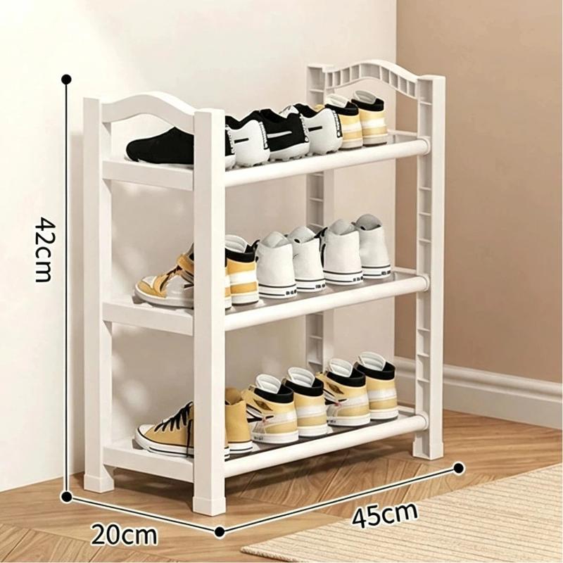 3-Laags Schoenrek Ruimtebesparende Schoenopslag Organizer Compacte Schoenplank Voor Entree Studentenkamer Appartement Onder Bureau Thuis