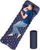 Inflatable Camping Pad Waterproof Lightweight Foldable Sleeping Mat for Tent Travel Single Person Blue