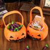 Trick or Treat Pumpkin Candy Bucket Gifts Pouch Stuffed Cotton Tote Bags Halloween Candy Bag  Kids