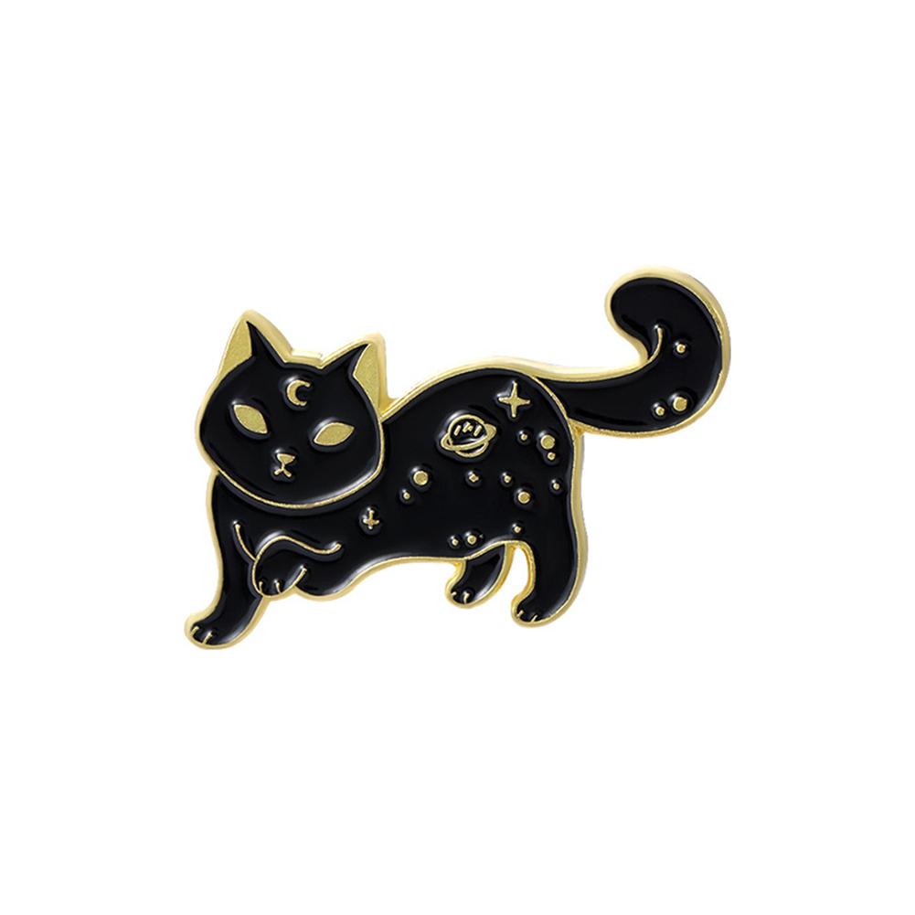 Animal Cartoon Cat Brooch Girls Cute Jewelry Pins For Backpack Women Clothes Accessories