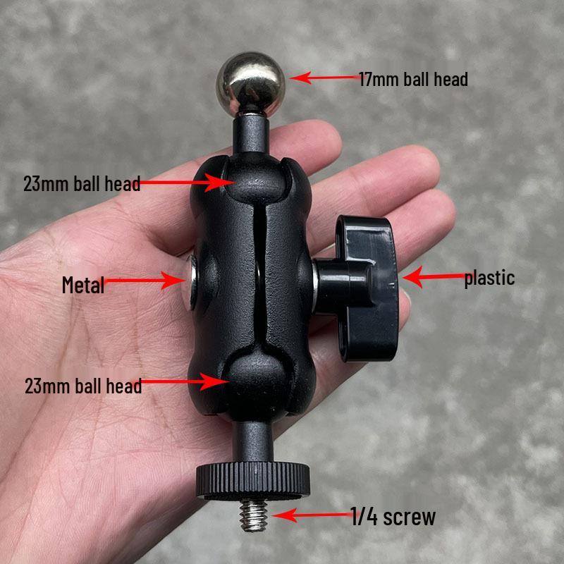Universal Mobile Phone Bracket: 1/4" Turn-to-Screw Ball Head Adapter with Reverse Thread Accessories
