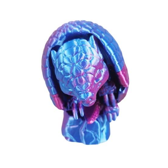 

3D-печатная фигурка панголина, подвижные суставы, мини-фигурка панголина, шарнирная модель животного, игрушка, украшение для дома, офиса, книжной полки, стола B