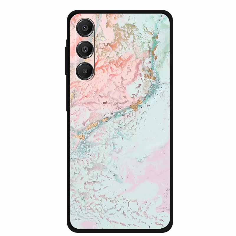 For Samsung Galaxy A14 A15 A16 5G Case Marble Soft TPU Phone Back Cover For Samsung A14 A15 4G Shockproof Silicone Painted Coque