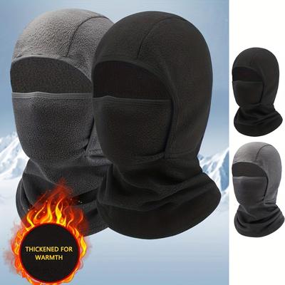 Winter Kids Balaclava Hat Windproof Fleece Face Mask for Boys Girls Warm Hood Scarf All In One Windproof Cold Weather Outdoor Cy