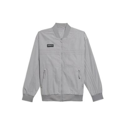 Originals X Spezial Logo Zip Pure Color Sports Jacket Men Jacket Grey HC0405