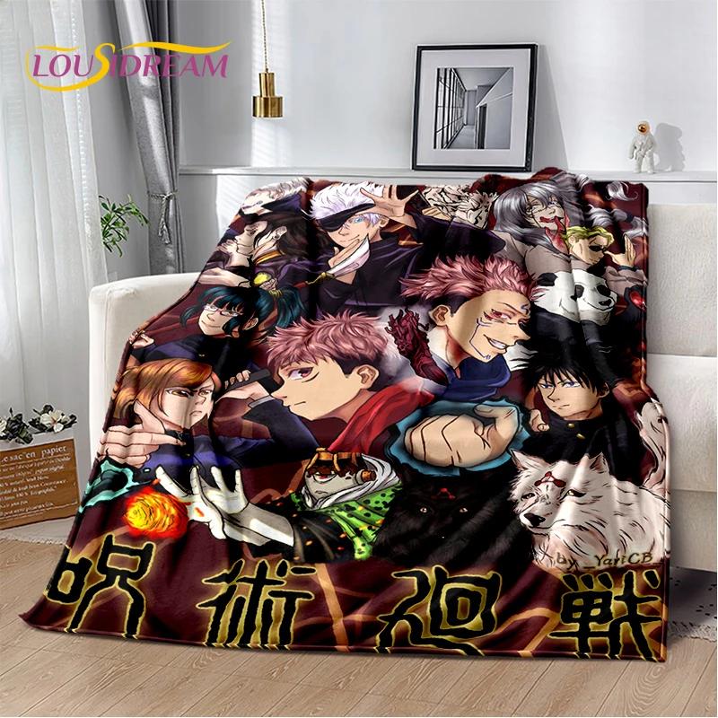 3D Jujutsu Kaisen Anime Cartoon Itadori Yuji Soft Flannel Blanket,Throw Blanket Comfortable Blanket for Picnic Beds Sofa Home