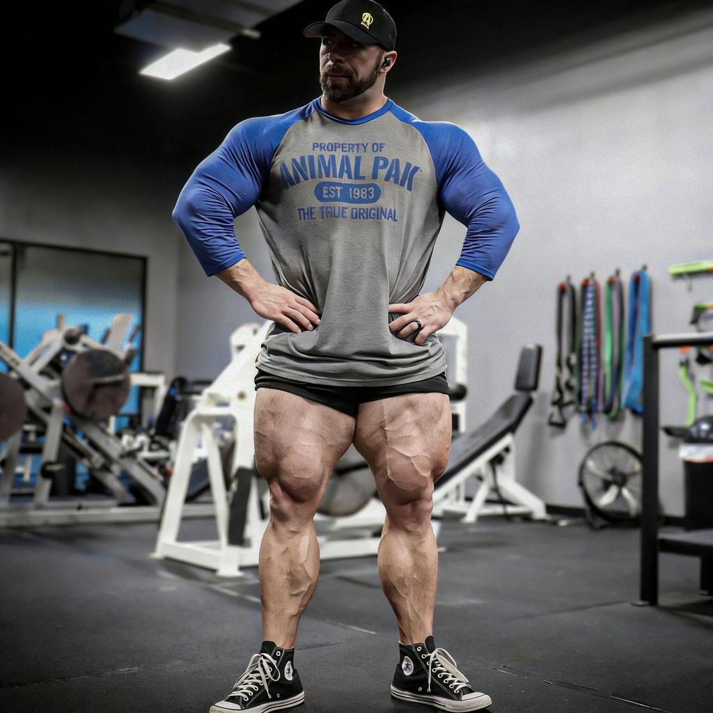 "Beast Fitness Herren Raglan Kurzarm Bodybuilding Shirt - Europäische und Amerikanische Große Größen"