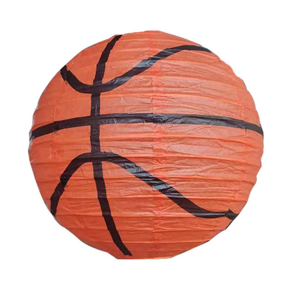 

20cm Paper Lantern Hand Made Lantern Baseball/basketball/soccer Shape Festive Atmosphere for Wedding Holiday Party Hanging Decor