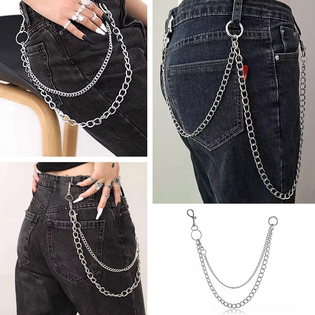 Waist Chain European And American Vintage Hip-hop Style Keychain Clip Women Accessory Keychains A9B6