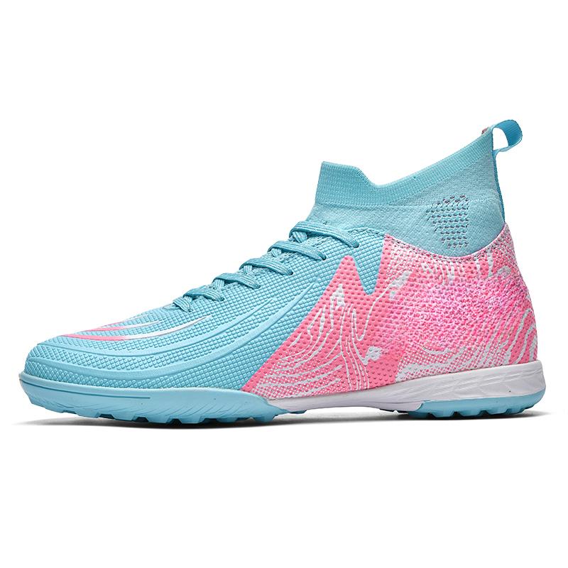 

Футбольные бутсы UNISEX — это высокоэластичные носки со шнуровкой для тренировок на искусственном газоне на открытом воздухе для занятий спортом в футболе 45 розовый/синий