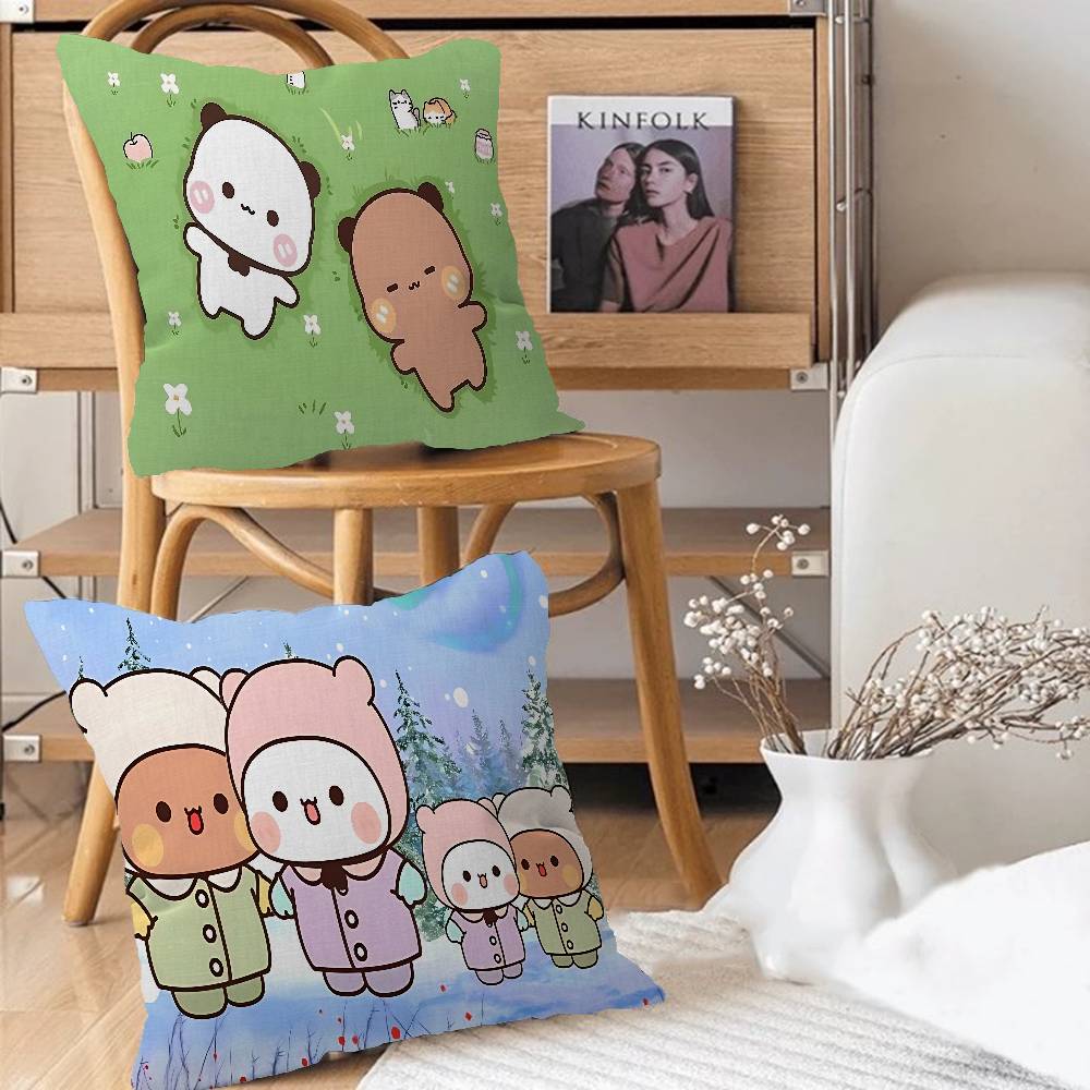 Bubu And Dudu Cute Pillow Cushion Cover Pillowcase Living Room Sofa Home Decor