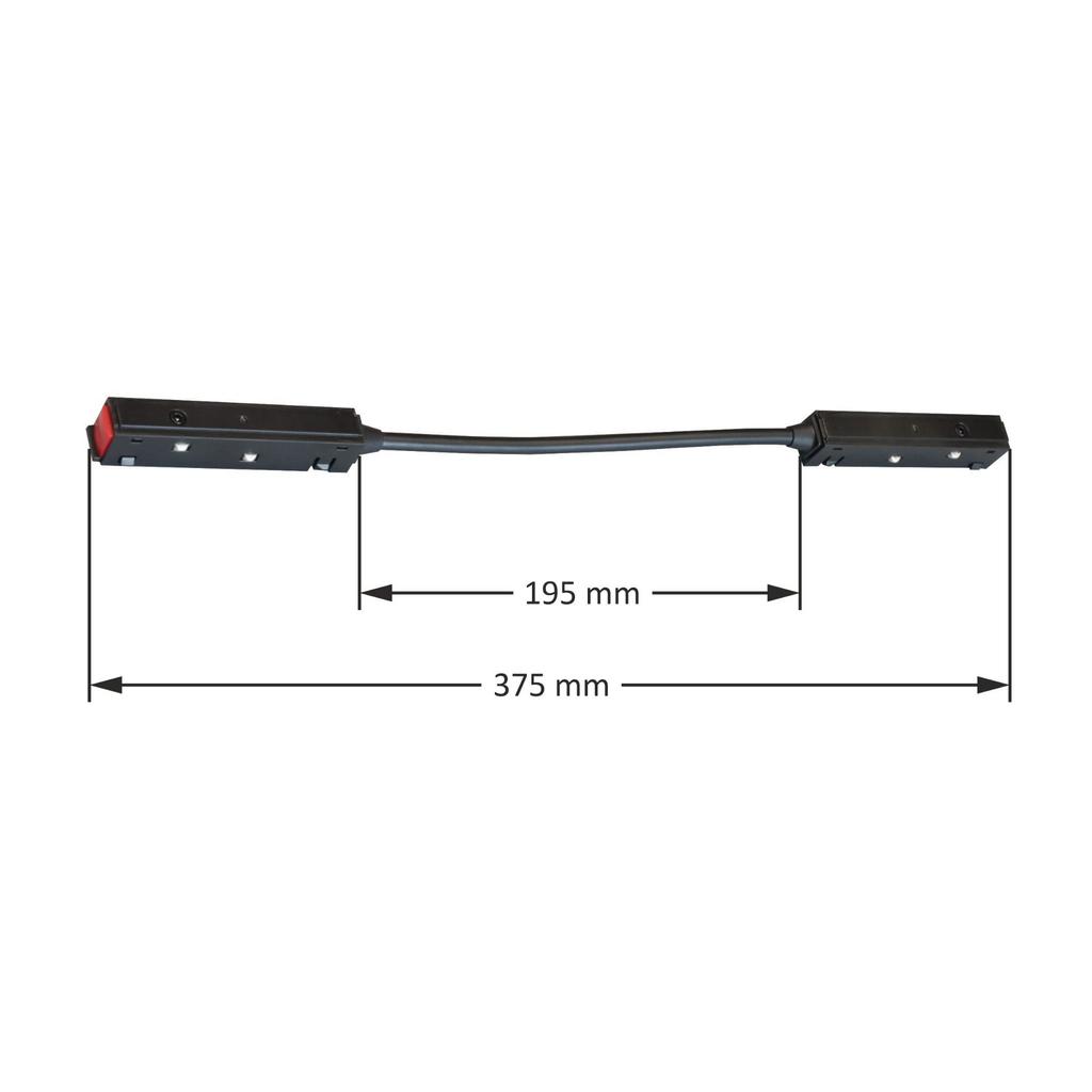 White angle connector for SMART TRACK 48V Magnetic Rails