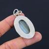 Womens day Sale Oval Botswana Agate Gemstone 925 Silver Wedding Pendant Jewelry