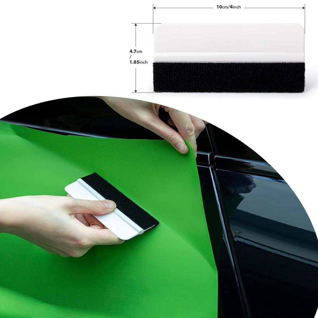 YAZZT Car Wrap Film Sheet Application Tool Car Film Squeegee Spatula Felt Spatula Rubber Gap Stick Mini and Craft Cutter 10-Piece Set Set,