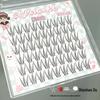 Korean Style Glue-Free Translucent False Eyelashes - Natural Manga Girl Effect, Root-by-Root Clear and Delicate Design
