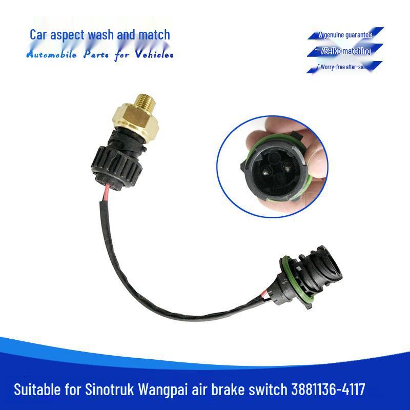 Sinotruk Wangpai 757 Low Air Pressure Sensor and Brake Light Switch 381136-4104