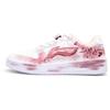 Li Ning Slip Resistant Cushioning Abrasion Resistant Low Top Skateboard Shoes Women's White Pink AGCS420-6(Team303-)