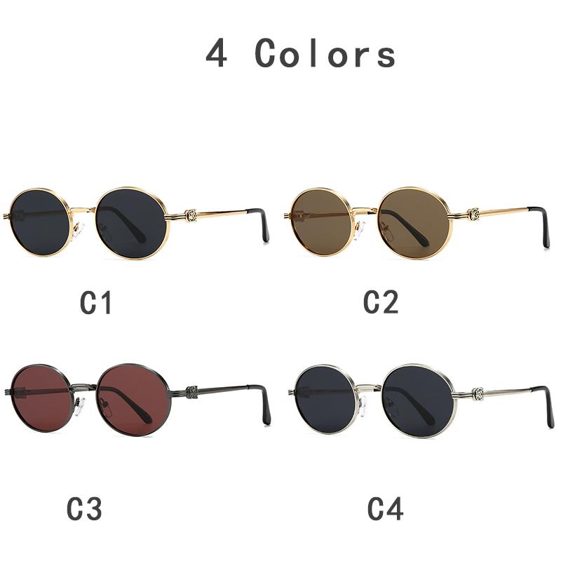 Fashion Brand Luxury Designer Sunglasses Men Women Vintage Leopard Oval Trendy Party Shades Glasses Outdoor Travel Sunglasses