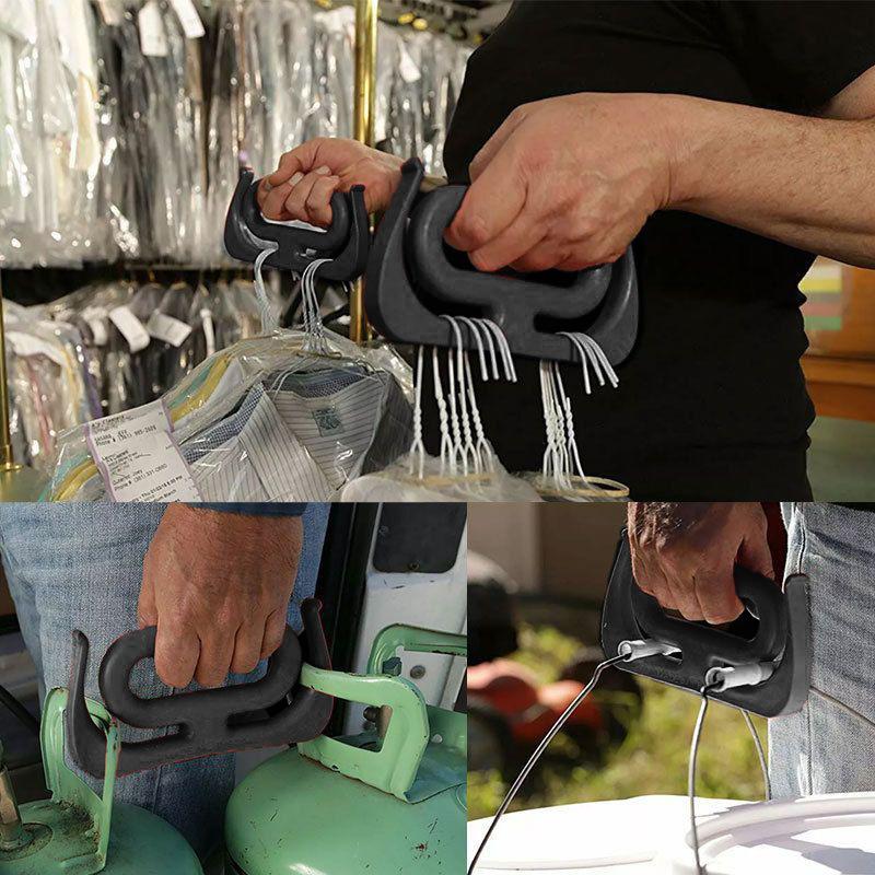 

Портативная сумка-переноска для продуктов, сумка-переноска для покупок, держатель для продуктов, зажимы, ручка-переноска для женщин, шопинг чёрный