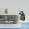 Nordic Abstract Metal And Peacock Animal Sculpture Creative Figurine Ornament for Tabletop Party