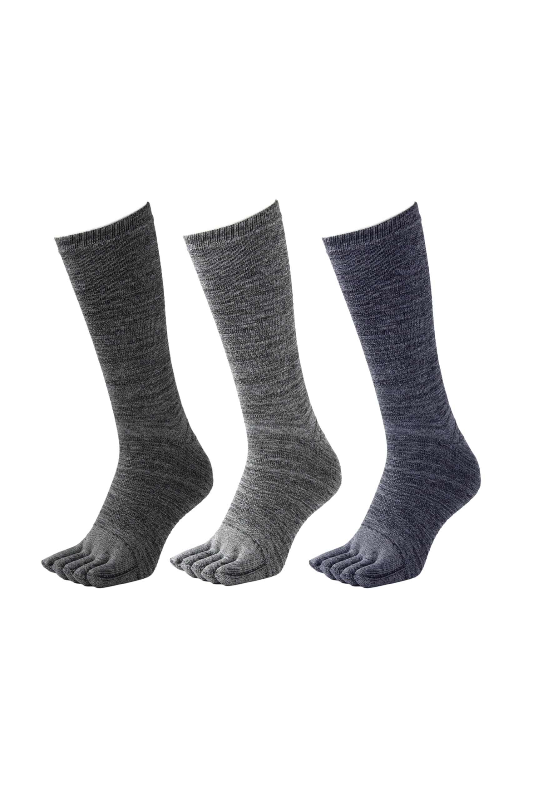 

Hokaron Теплый Плюш и Размеры и Набор из 3 Мужских Пятипалых Носков, Влагоотводящие, Теплогенерирующие, Антибактериальные, Устойчивые к Запаху, 25-28см, Угольный,