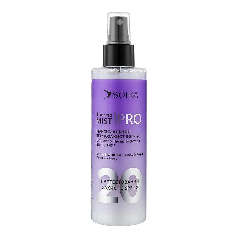 

Спрей-термозахист Термо Міст для волосся PRO Thermo Mist SPF 20 Soika 200 мл