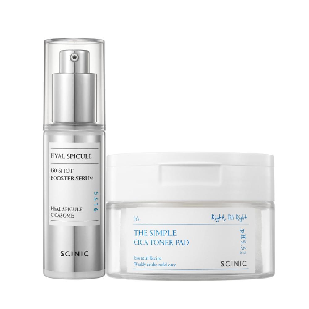 Scinic Hyal Spicule Serum 150 Shots 50ml+simple Cica Toner Pad