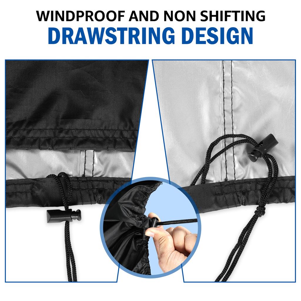 Table Tennis Table Cover Heavy Duty Waterproof Outdoor Indoor Ping Pong Table Storage Covers Sun Protection Cover 165x70x185cm