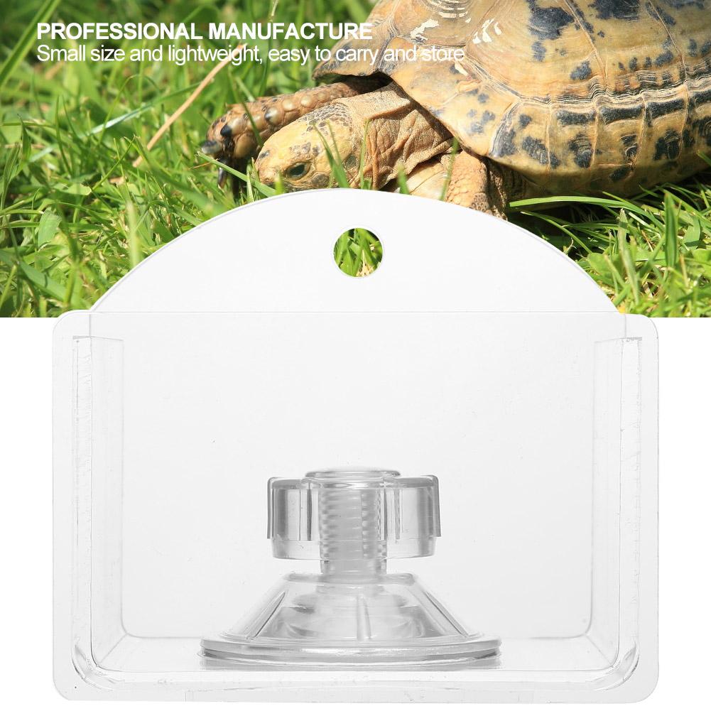 Acrylic Tortoise Basin Bath Drinking Feeding Box Reptile Lizard Automatic Drinker Fountain Supplies