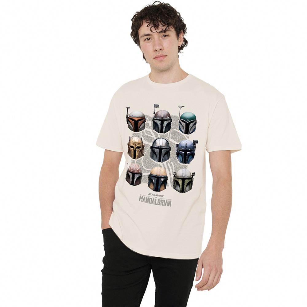 Star Wars: The Mandalorian Unisex Adult Mando Helmet T-Shirt
