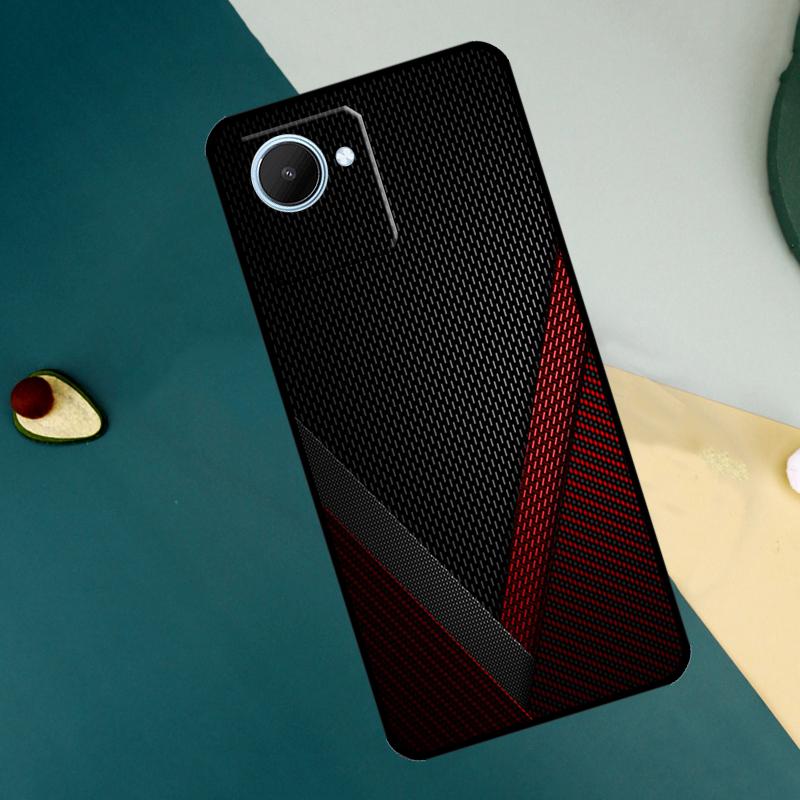 Car Carbon Fibre Pattern For Realme C67 C53 C55 C75 C71 C61 C33 C63 C51 C65 11 12 13 14 15 Pro Plus GT6 GT7 Pro Case